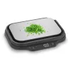 Küchenwaage Caso KitchenDuo 03291 — digitale Küchenwaage, Edelstahl & schwarz, LED-Anzeige, 5 kg Kapazität, Tara-Funktion