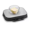 Küchenwaage Caso KitchenDuo 03291 — digitale Küchenwaage, Edelstahl & schwarz, LED-Anzeige, 5 kg Kapazität, Tara-Funktion