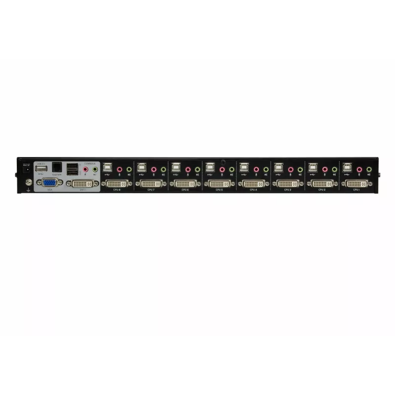 ATEN 8-Port USB DVI KVM Switch mit Audio, 2048 x 1536 Pixel, QXGA, 4,53 W, Schwarz