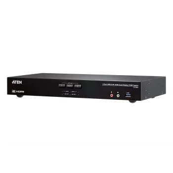 ATEN 2-Port USB 3.0 4K HDMI Dual Display KVMP™ Switch, 4096 x 2160 Pixel, 4K Ultra HD, 3,17 W, Schwarz