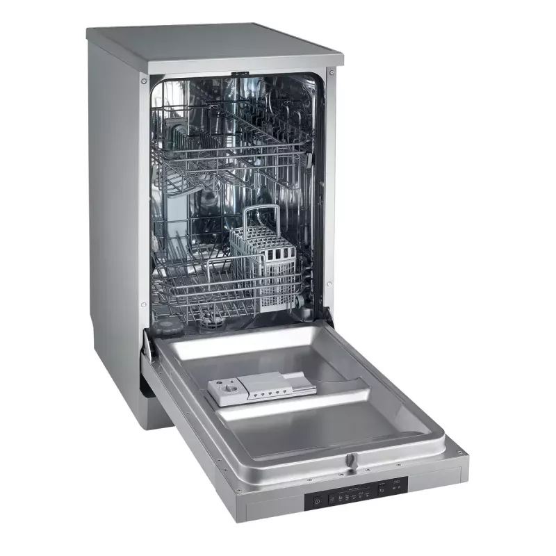 Freistehender Geschirrspüler Gorenje GS520E15S, schmal 45 cm, 9 Maßgedecke, 47 dB, grau