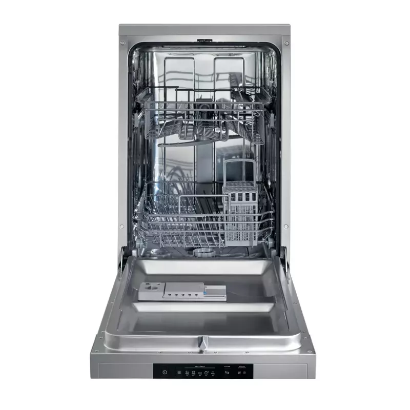Freistehender Geschirrspüler Gorenje GS520E15S, schmal 45 cm, 9 Maßgedecke, 47 dB, grau