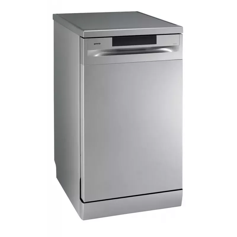 Freistehender Geschirrspüler Gorenje GS520E15S, schmal 45 cm, 9 Maßgedecke, 47 dB, grau