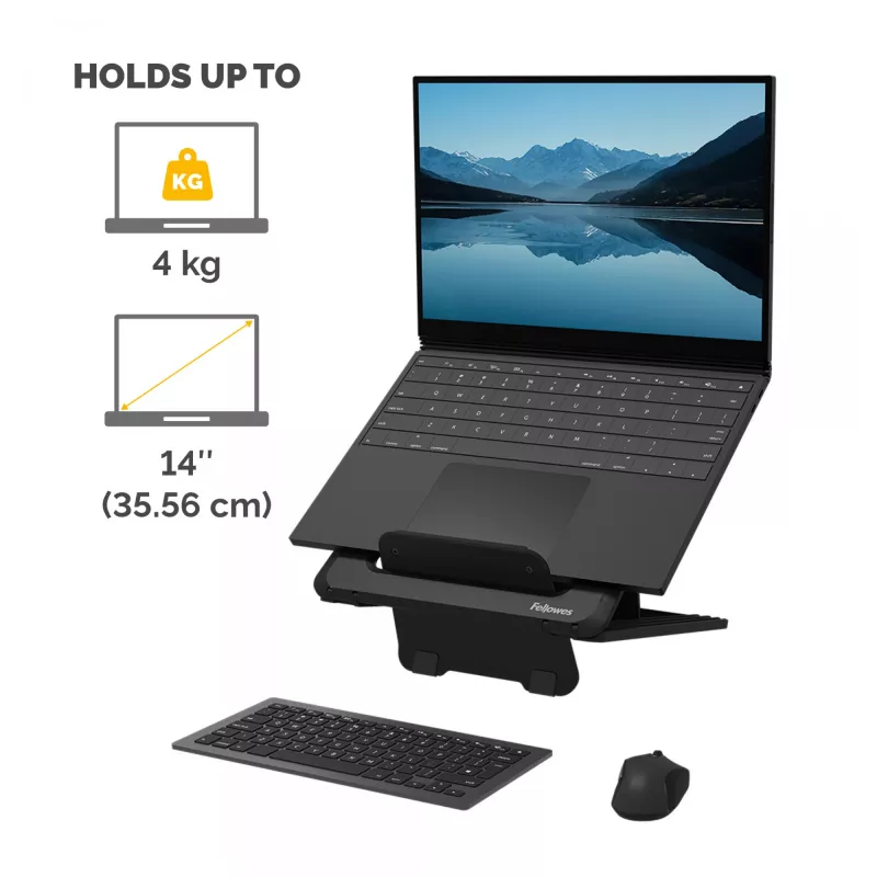 Fellowes Laptop-Ständer für den Schreibtisch - Breyta verstellbarer Laptop-Riser