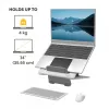 Fellowes Laptopständer für Schreibtisch - Breyta verstellbare Laptoperhöhung für Zuhause und Büro - Tragbarer Laptopständer mit 12 Höheneinstellungen - Max. Laptopgröße 14 Zoll, Max. Gewicht 4 kg - Weiß