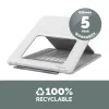Fellowes Laptopständer für Schreibtisch - Breyta verstellbare Laptoperhöhung für Zuhause und Büro - Tragbarer Laptopständer mit 12 Höheneinstellungen - Max. Laptopgröße 14 Zoll, Max. Gewicht 4 kg - Weiß
