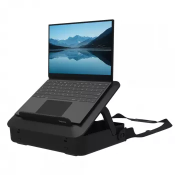 Fellowes Laptoptasche mit integriertem Laptopständer - Breyta Abschließbare Laptoptasche für hybrides Arbeiten & Laptops bis zu 14 Zoll/4 kg - Schwarz