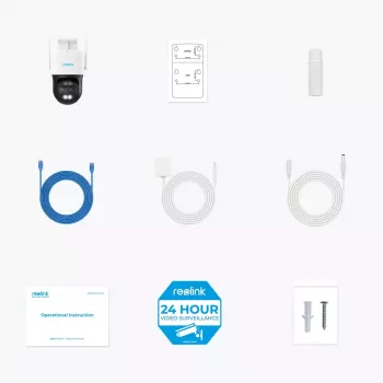 IP-Überwachungskamera Reolink TrackMix W760 4K, 8 MP, 3840×2160, Wi‑Fi & Ethernet, PTZ (355° Schwenk, 90° Neigung), 30 m Nachtsicht, IP65