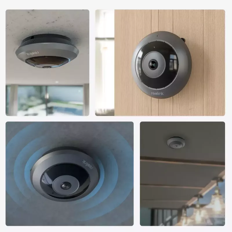 IP-Überwachungskamera Reolink W520 6MP Innenbereich 360°-Ansicht, 2560×2560, H.265, Wi‑Fi & Ethernet