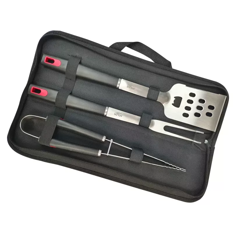 Grillbesteck-Set Adler AD 6727 — Edelstahl, 4-teilig