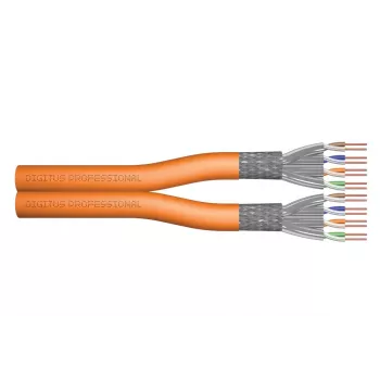 DIGITUS Installationskabel - Cat 7 - S/FTP - AWG 23/1 - Duplex - 500m - Orange