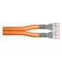 DIGITUS Installationskabel - Cat 7 - S/FTP - AWG 23/1 - Duplex - 500m - Orange
