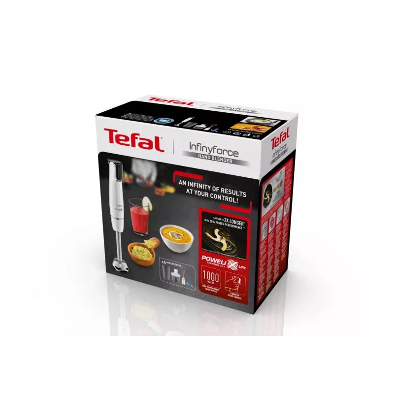 Tefal InfinyForce HB9441 0,8 l Stabmixer 1000 W Weiß