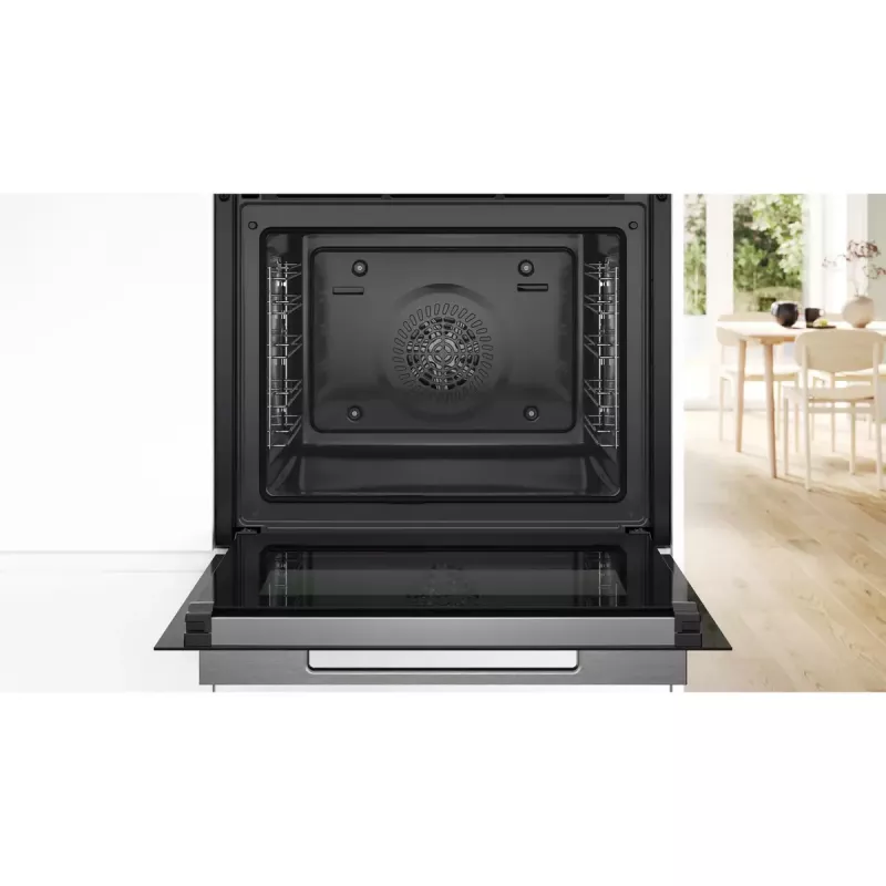 Einbau-Backofen Bosch Serie 8 HBG7721B1 — elektrisch, 71 L, Pyrolyse-Selbstreinigung, Touch-Bedienung, Wi‑Fi, Halogenlampe, schwarz