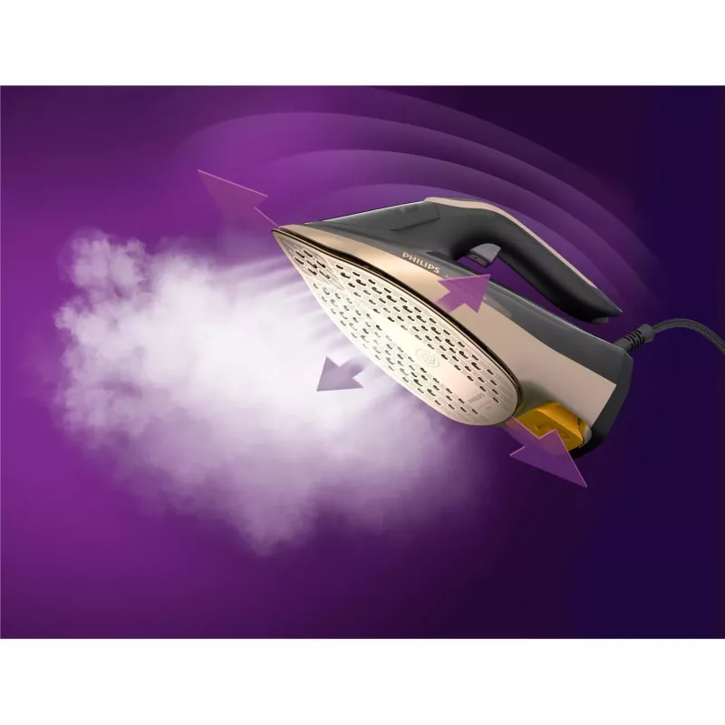 Philips DST8041/80 Bügeleisen Dampfbügeleisen SteamGlide Elite Bügelsohle 3000 W Schwarz