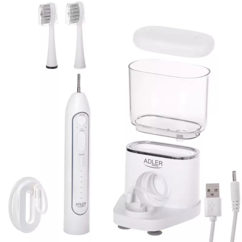 Zahnbürste Adler 2-in-1 Wasser-Zahnseide Sonic Brush AD 2180w