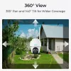 IP-Überwachungskamera Reolink Argus Series B430 — 5 MP, kabellos, Akku/Solar 6000 mAh, Dome, Innen/Außen, PIR, 355° Schwenk, 140° Neigung