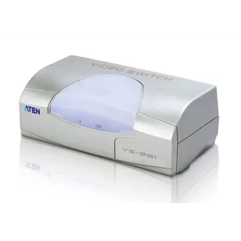 ATEN 2-Port VGA Video Switch, VGA, Metall, Kunststoff, Silber, 60 Hz, 10 m, 640 x 480 (VGA), 800 x 600 (SVGA), 1024 x 768 (XGA), 1600 x 1200 (UXGA), 1920 x 1440