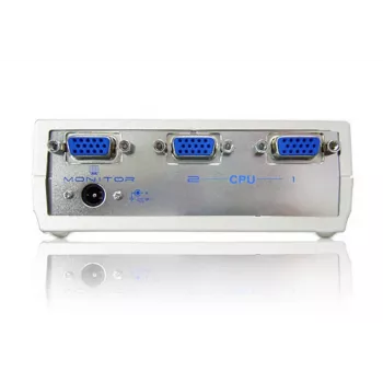 ATEN 2-Port VGA Video Switch, VGA, Metall, Kunststoff, Silber, 60 Hz, 10 m, 640 x 480 (VGA), 800 x 600 (SVGA), 1024 x 768 (XGA), 1600 x 1200 (UXGA), 1920 x 1440