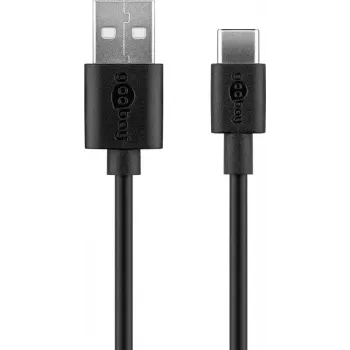 Indoor-Ladegerät GOOBAY 45298 – universelles USB 5V 1m, AC 100–240V, 5 W, schwarz