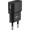 Indoor-Ladegerät GOOBAY 45298 – universelles USB 5V 1m, AC 100–240V, 5 W, schwarz