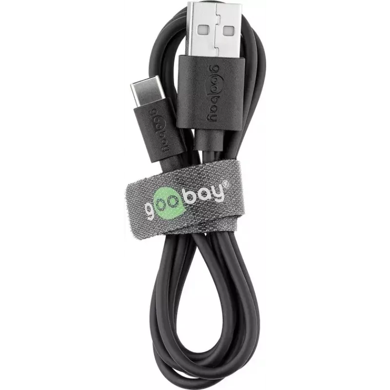 Indoor-Ladegerät GOOBAY 45298 – universelles USB 5V 1m, AC 100–240V, 5 W, schwarz
