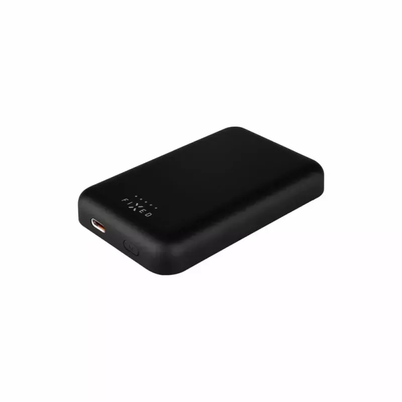 Tragbare Powerbank FIXED MagZen 6000 mAh – Schwarz, USB-Ausgang für Smartphones und Tablets