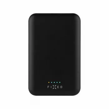 Tragbare Powerbank FIXED MagZen 6000 mAh – Schwarz, USB-Ausgang für Smartphones und Tablets