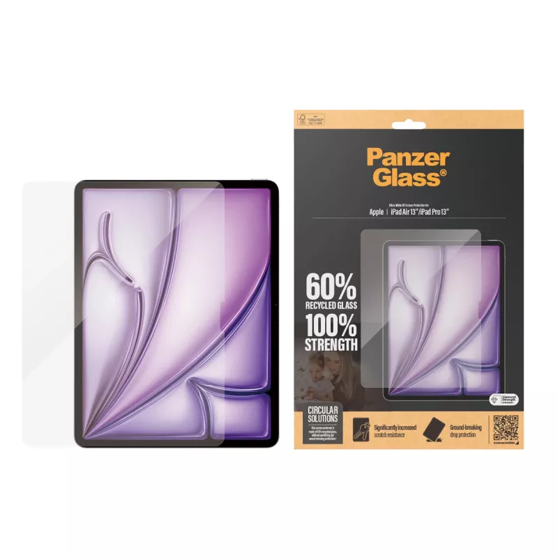 PanzerGlass® Displayschutzfolie iPad Air 13'' (2024-2026) | iPad Pro 13'' (2024-2025) | Ultra-Wide Fit