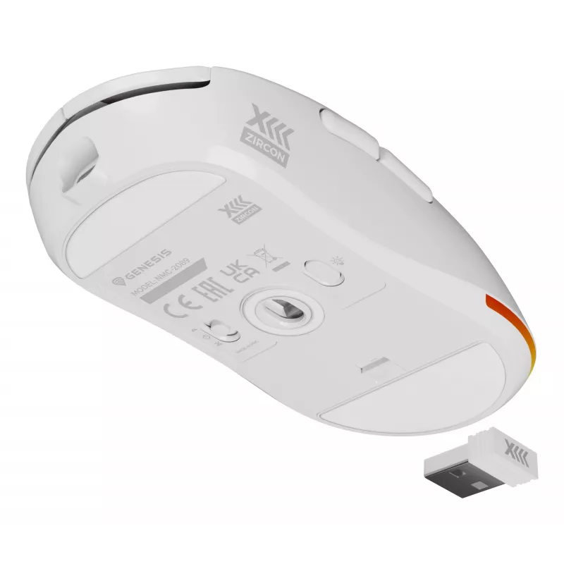 GENESIS Zircon XIII Maus Gaming Ambidextrous RF Wireless + USB Type-C Optisch 26000 DPI