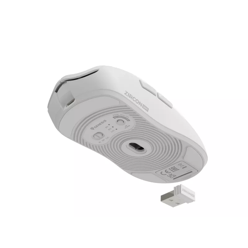 GENESIS Zircon 500 Maus Gaming Rechtshänder RF Wireless + Bluetooth + USB Typ-C Optisch 10000 DPI