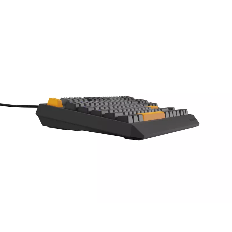 GENESIS Thor 230 TKL Tastatur Gaming USB + RF Wireless + Bluetooth QWERTY Schwarz, Grau, Orange