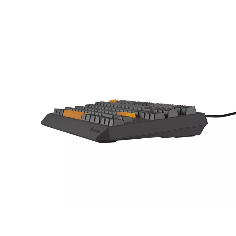 GENESIS Thor 230 TKL Tastatur Gaming USB + RF Wireless + Bluetooth QWERTY Schwarz, Grau, Orange