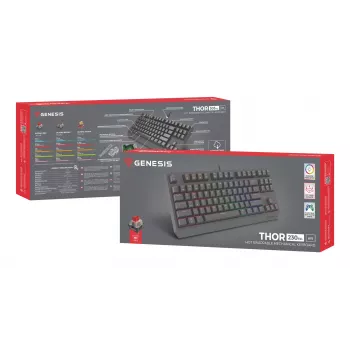 GENESIS Thor 230 TKL Lite Tastatur Gaming USB QWERTY Englisch Schwarz