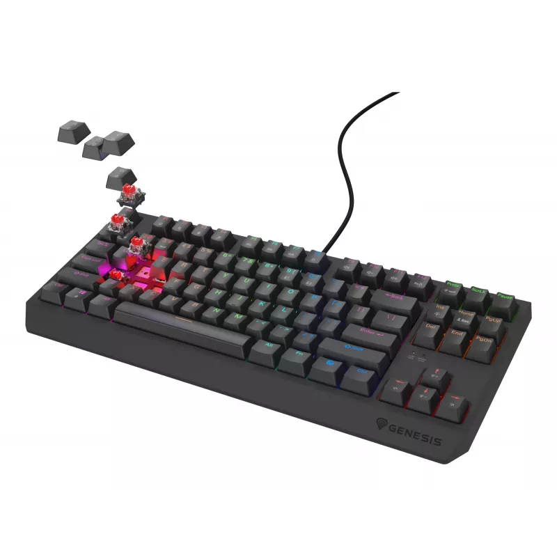 GENESIS Thor 230 TKL Lite Tastatur Gaming USB QWERTY Englisch Schwarz