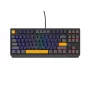 GENESIS THOR 230 TKL Tastatur Gaming USB + RF Wireless + Bluetooth QWERTY Schwarz, Blau, Grau, Orange