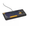 GENESIS THOR 230 TKL Tastatur Gaming USB + RF Wireless + Bluetooth QWERTY Schwarz, Blau, Grau, Orange