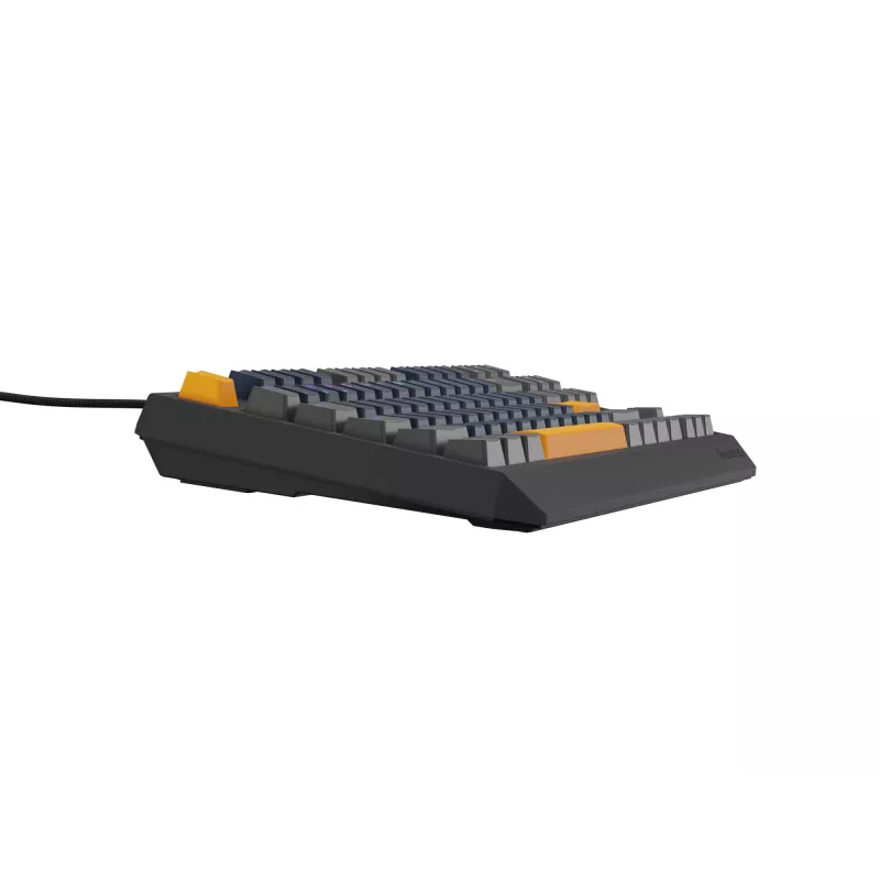 GENESIS THOR 230 TKL Tastatur Gaming USB + RF Wireless + Bluetooth QWERTY Schwarz, Blau, Grau, Orange
