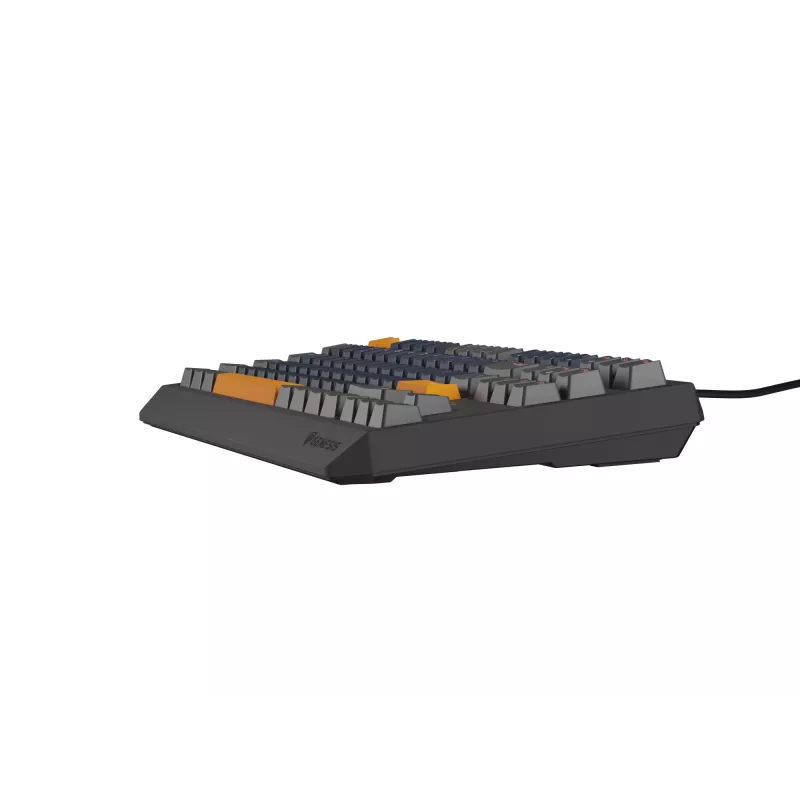 GENESIS THOR 230 TKL Tastatur Gaming USB + RF Wireless + Bluetooth QWERTY Schwarz, Blau, Grau, Orange