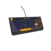 GENESIS THOR 230 TKL Tastatur Gaming USB + RF Wireless + Bluetooth QWERTY Schwarz, Blau, Grau, Orange