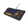 GENESIS THOR 230 TKL Tastatur Gaming USB + RF Wireless + Bluetooth QWERTY Schwarz, Blau, Grau, Orange