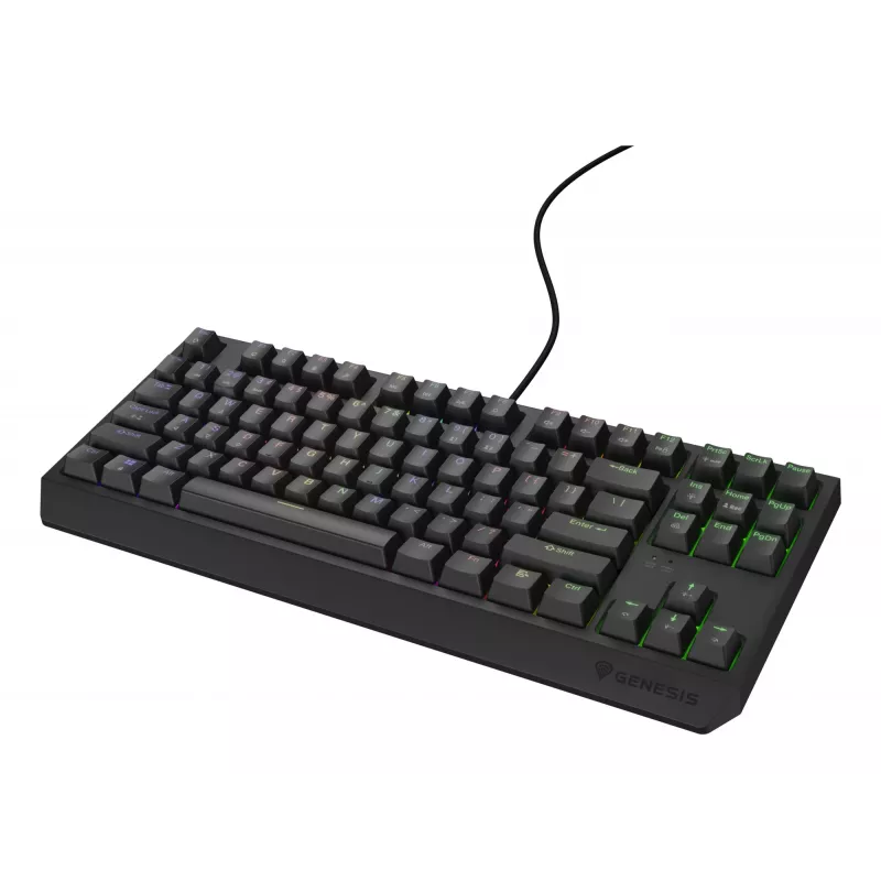 Mechanische Gaming-Tastatur Genesis Thor 230 TKL — Tenkeyless, US QWERTY, Outemu Brown Switches, RGB, 1000 Hz, USB