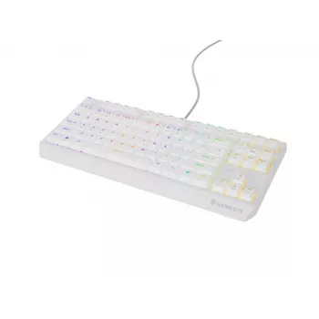 GENESIS Thor 230 TKL Tastatur Gaming USB + RF Wireless + Bluetooth QWERTY Weiß