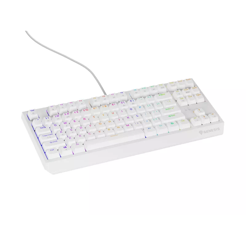 GENESIS Thor 230 TKL Tastatur Gaming USB + RF Wireless + Bluetooth QWERTY Weiß