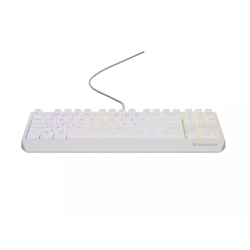 GENESIS Thor 230 TKL Tastatur Gaming USB + RF Wireless + Bluetooth QWERTY Weiß