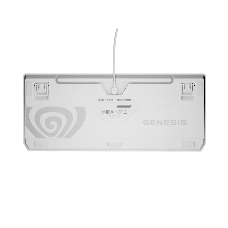 GENESIS Thor 230 TKL Tastatur Gaming USB + RF Wireless + Bluetooth QWERTY Weiß