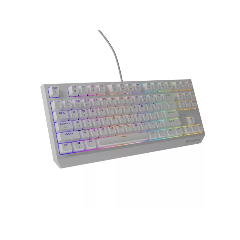GENESIS Thor 230 TKL Tastatur Gaming USB + RF Wireless + Bluetooth QWERTY Weiß