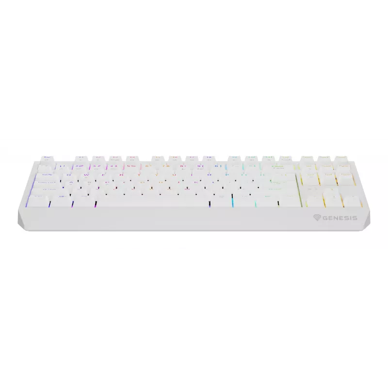 Tenkeyless Gaming-Tastatur GENESIS Thor 230 TKL — USB, RF Wireless, Bluetooth, QWERTY, Weiß