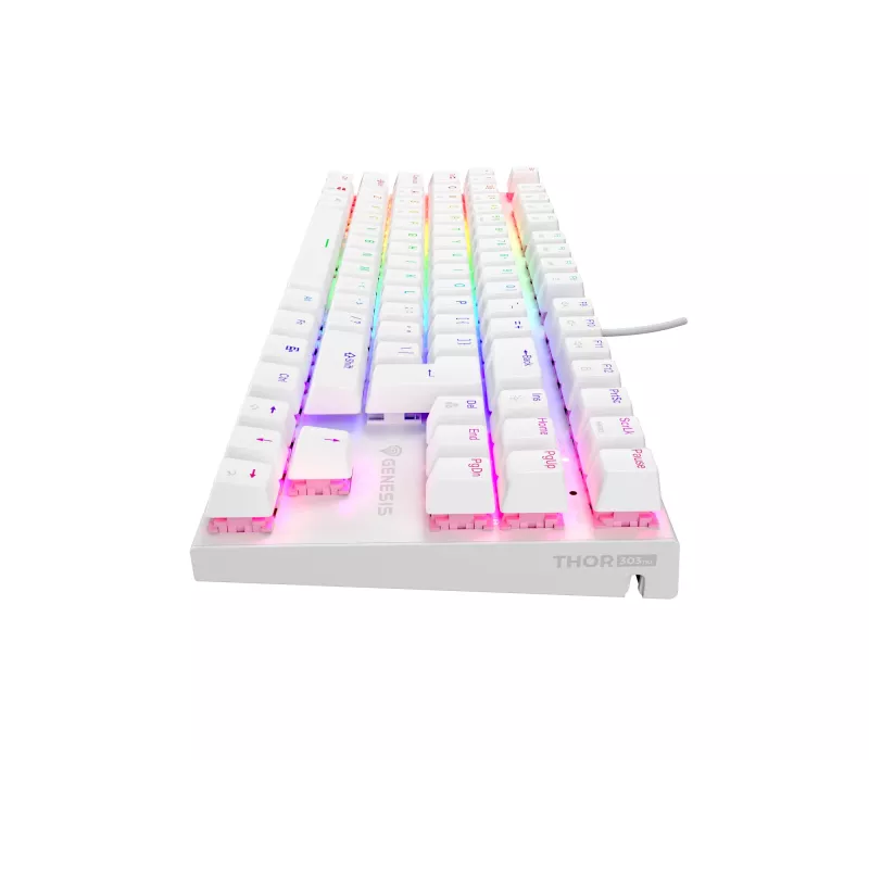 GENESIS Thor 303 TKL Tastatur Gaming USB QWERTY US International Weiß