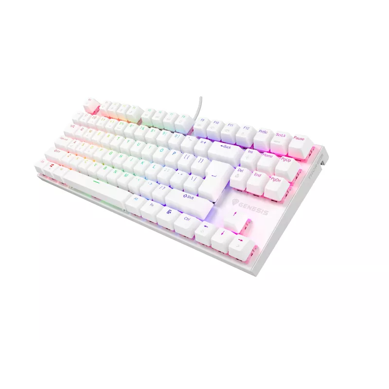 GENESIS Thor 303 TKL Tastatur Gaming USB QWERTY US International Weiß